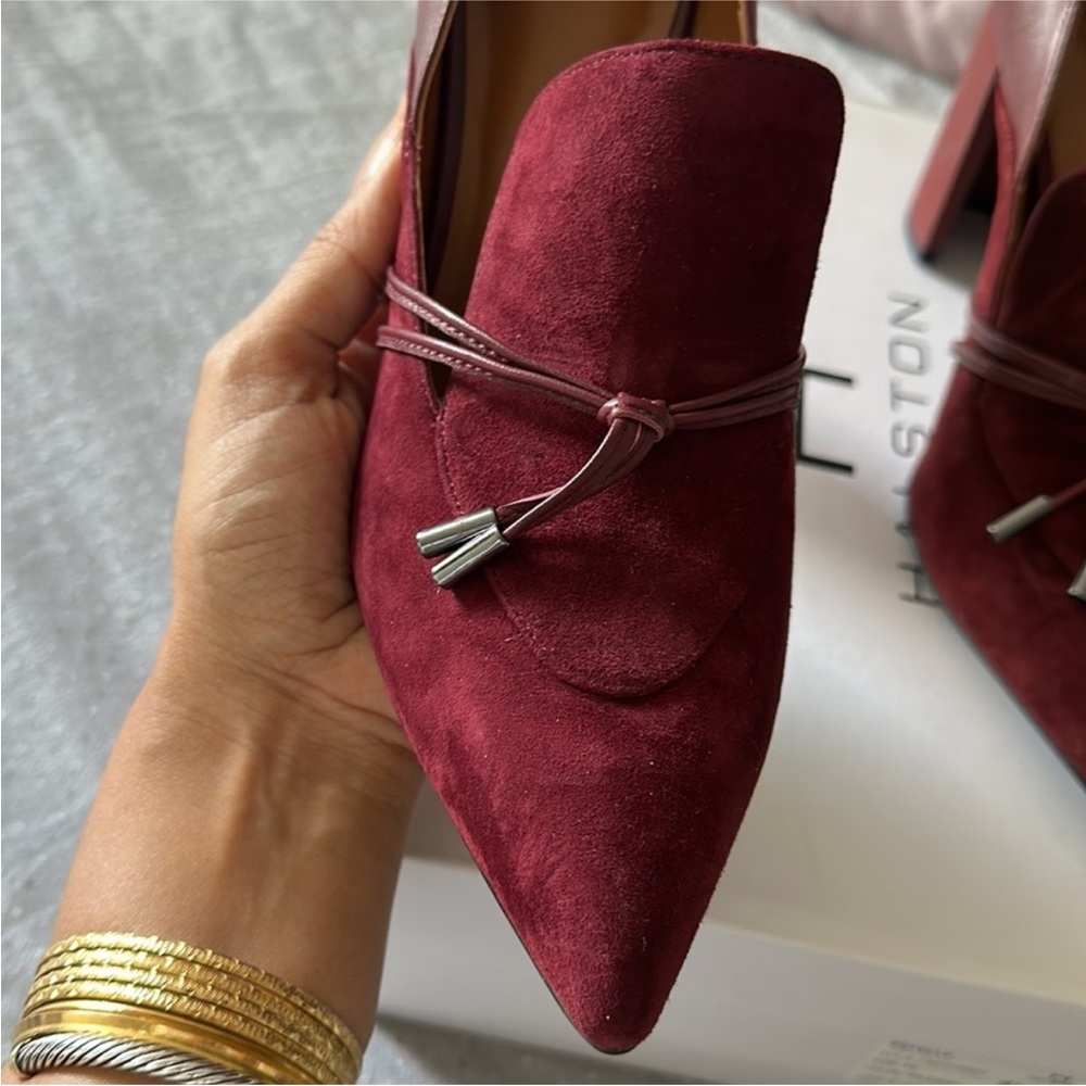 H by Halston leather block heels - Picture 3 of 9